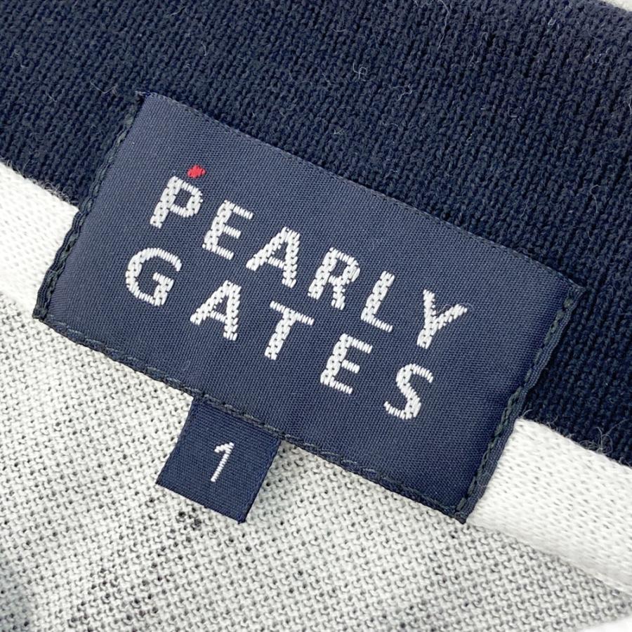 PEARLY GATES チェック柄シャツ　半袖ポロシャツ　レディースウエア　1 PEARLY GATES パーリーゲイツ 半袖ポロシャツ チェック柄