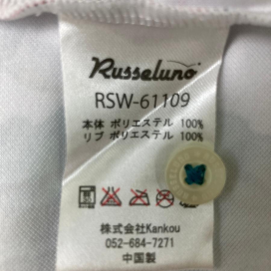 RUSSELUNO ラッセルノ 半袖ポロシャツ 総柄 ホワイト系 0 ゴルフウェア