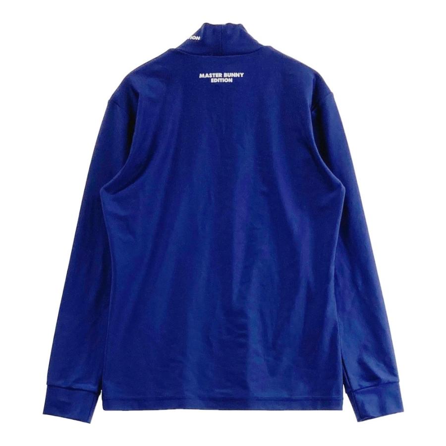 サイズ：6 MASTER BUNNY EDITION マスターバニーエディション 2024年モデル ハイネック 長袖Tシャツ 総柄 ネイビー系 [240101439723] ゴルフウェア メンズ ストスト MASTER BUNNY EDITION マスターバニーエディション 2024年モデル