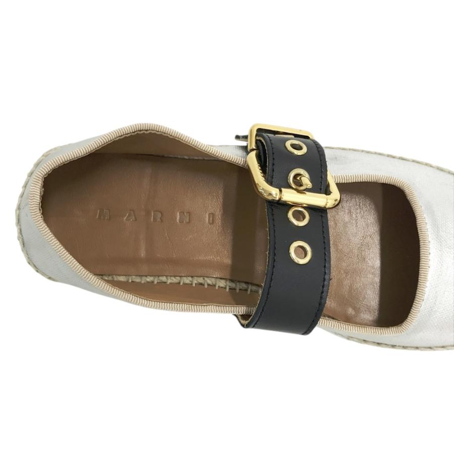 MARNI マルニ エスパドリーユ シルバー系 36 レディース : ブランド 