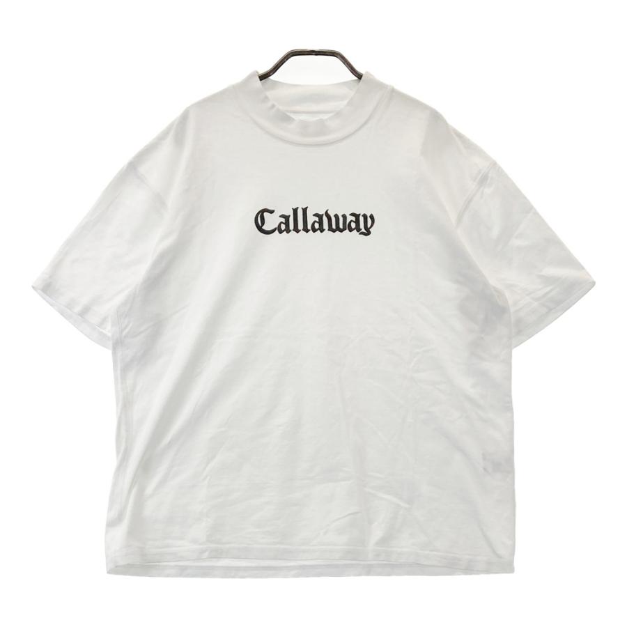 CALLAWAYゴルフTシャツ Callaway（キャロウェイ） レッドレーベル フロントロゴ モックネック