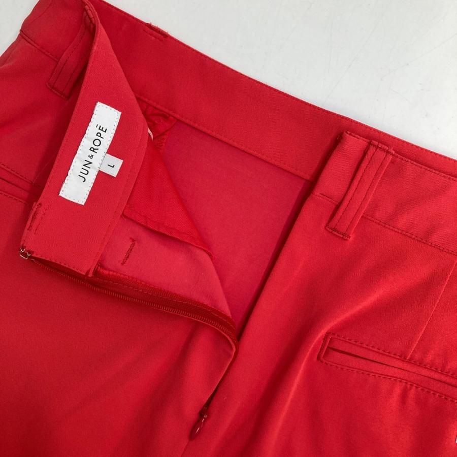 JUN&ROPE ジュン アンド ロペ ストレッチスカート レッド系 L ゴルフ