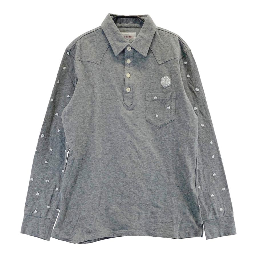 TOVHO トヴホ 長袖ポロシャツ グレー系 3 ゴルフウェア メンズ