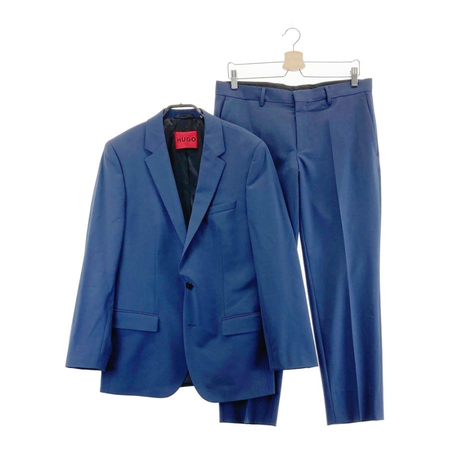 【美品】HUGOBOSS　スーツ　セットアップ　2B スリムフィット　44A 美品】HUGOBOSSスーツセットアップ2B スリムフィット44A