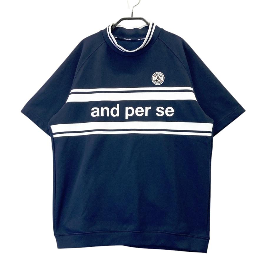 AND PER SE アンパスィ AMS6505J2 2025年 半袖モックネックシャツ