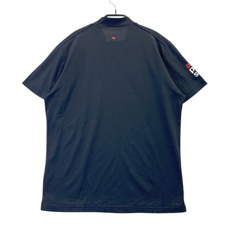 【新品タグ付き】アンパスィ　半袖　モックネックシャツ　ロゴ　ネイビー　LLサイズ アンパスィ AP 【9/28までタイムセール】【ネイビーエディション
