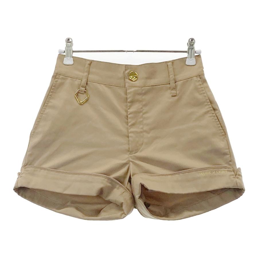 新品未使用品 MARK&LONA ストレッチショートパンツ ベージュ ゴルフ MARK&LONA マークアンドロナ ショートパンツ ベージュ系 36