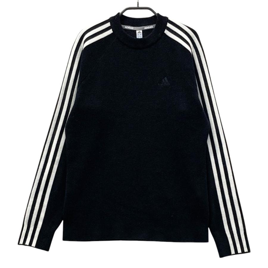 【 L 新品 タグ付き 】 adidas アディダス ゴルフ ジップ セーター ADIDAS GOLF アディダスゴルフ FS6470 ニットセーター ブラック