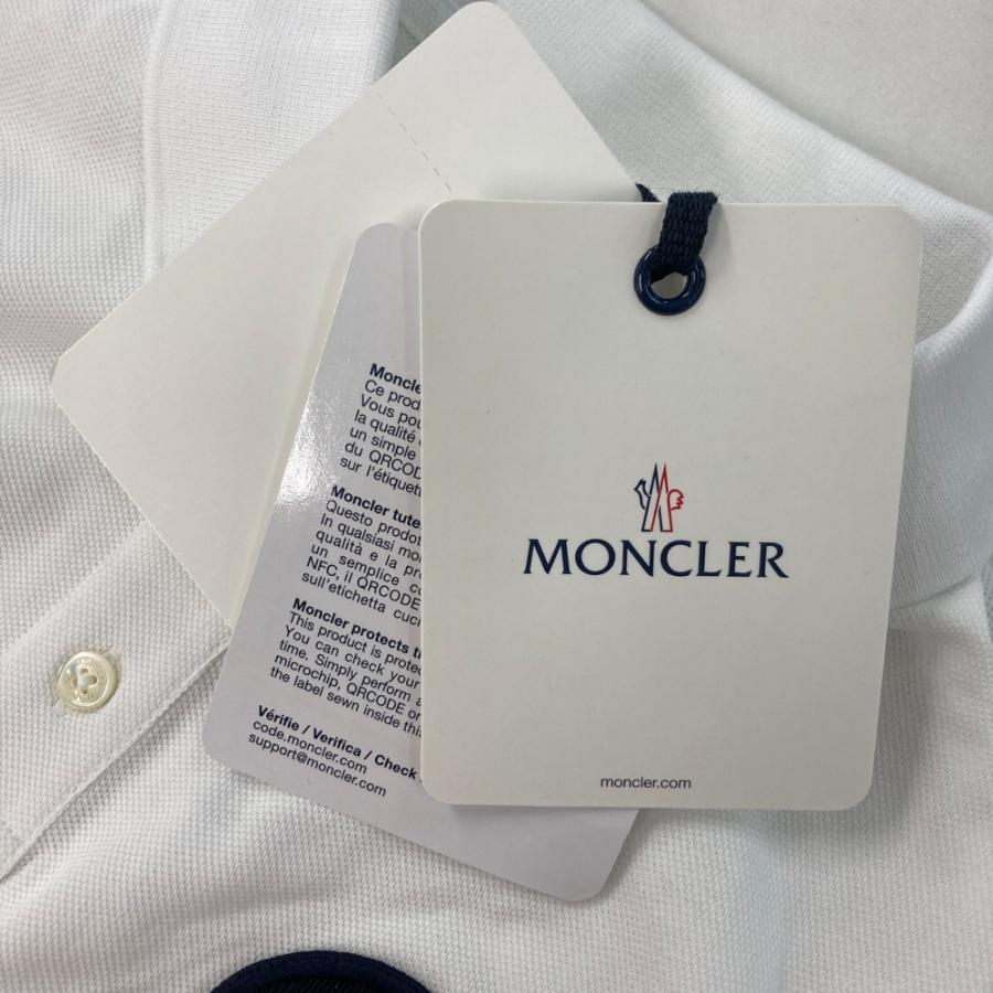 MONCLER ホワイト 長袖ポロシャツ M 新品同様 楽天市場】ポロシャツ 白（ブランドモンクレール）の通販