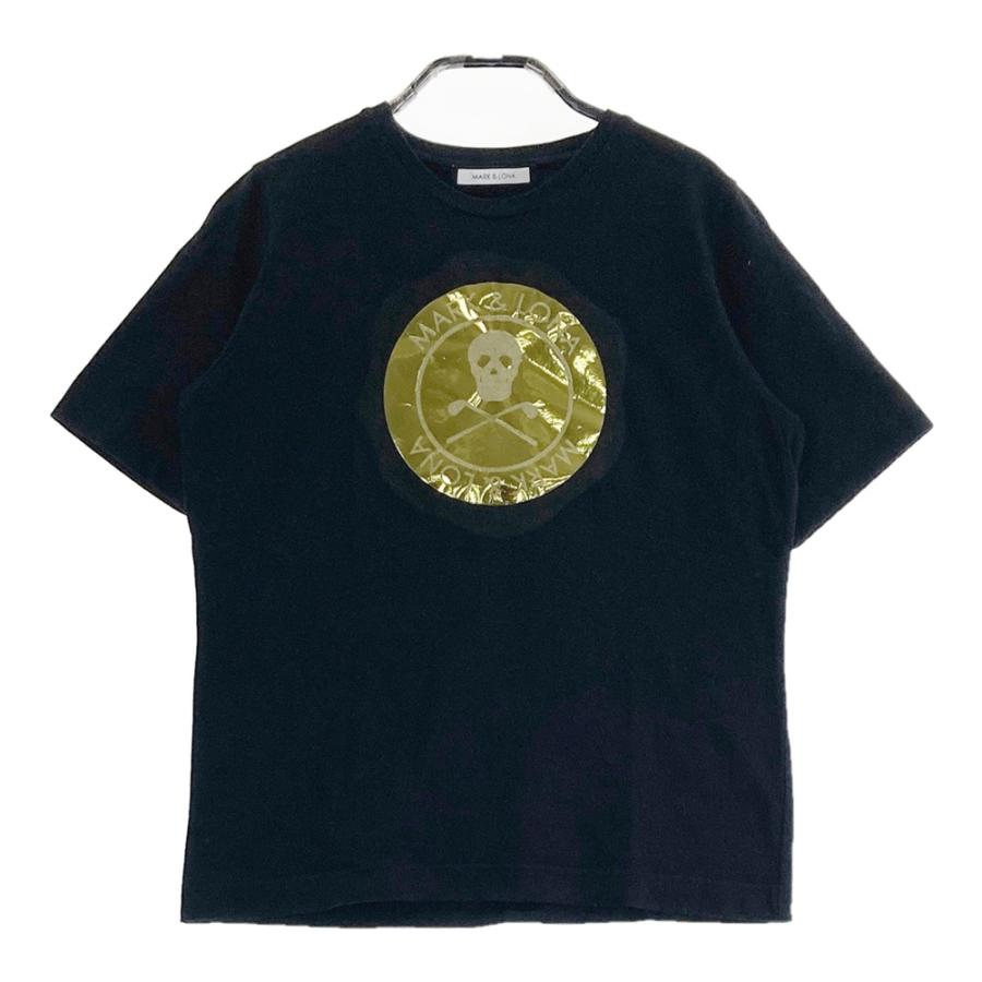 マーク＆ロナ ゴルフ レディース スカルＴシャツ【ブラック/S】美品！ MARK&LONA マークアンドロナ 半袖Tシャツ スカル ブラック系 38