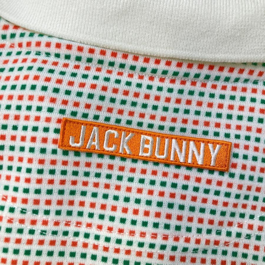 Jack Bunny!! チェッカー柄 ポロシャツ サイズ6 Jack Bunny!!（ジャックバニー） JACK BUNNY 半袖ポロシャツ チェック