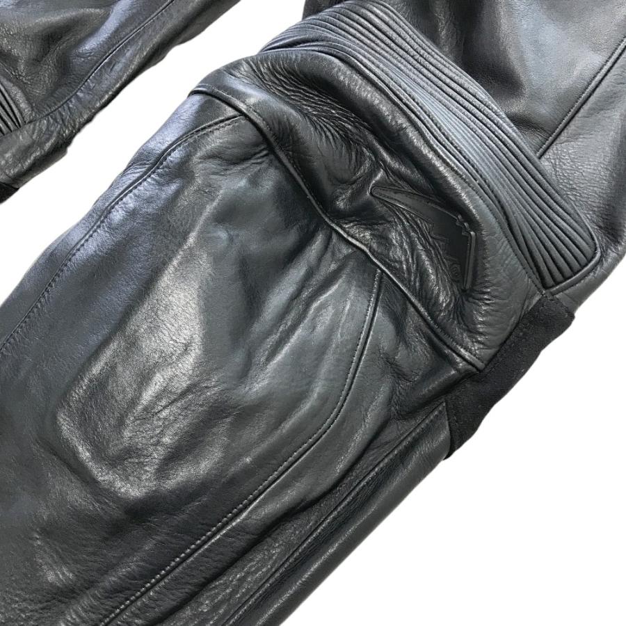 KUSHITANI クシタニ ライディングレザーパンツ ブラック系 L/2W バイク