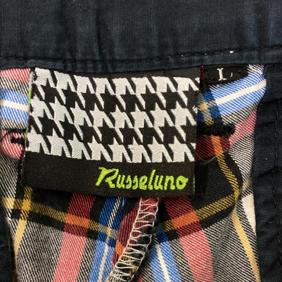 russelunoゴルフ　チェック柄　ロングパンツ RUSSELUNO ラッセルノ ロングパンツ チェック柄 レッド系 L ゴルフ