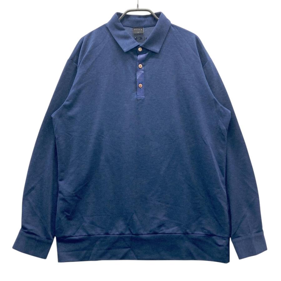 HERG1 エルグワン 長袖ポロシャツ ネイビー系 6 ゴルフウェア メンズ