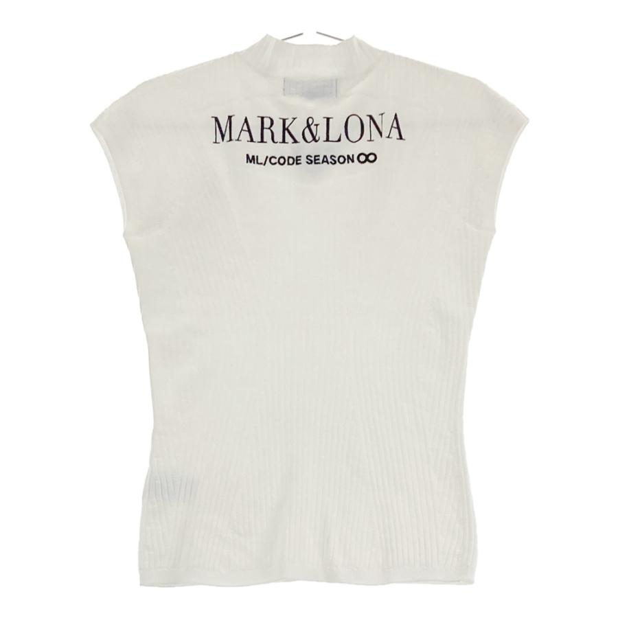MARK&LONA マークアンドロナ ニットベスト ホワイト系 36 ゴルフウェア