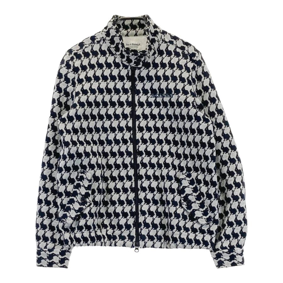 JACK BUNNY ウサギ柄 ジャケット JACK BUNNY ジャックバニー ジップジャケット ウサギ柄 ブラック系 1