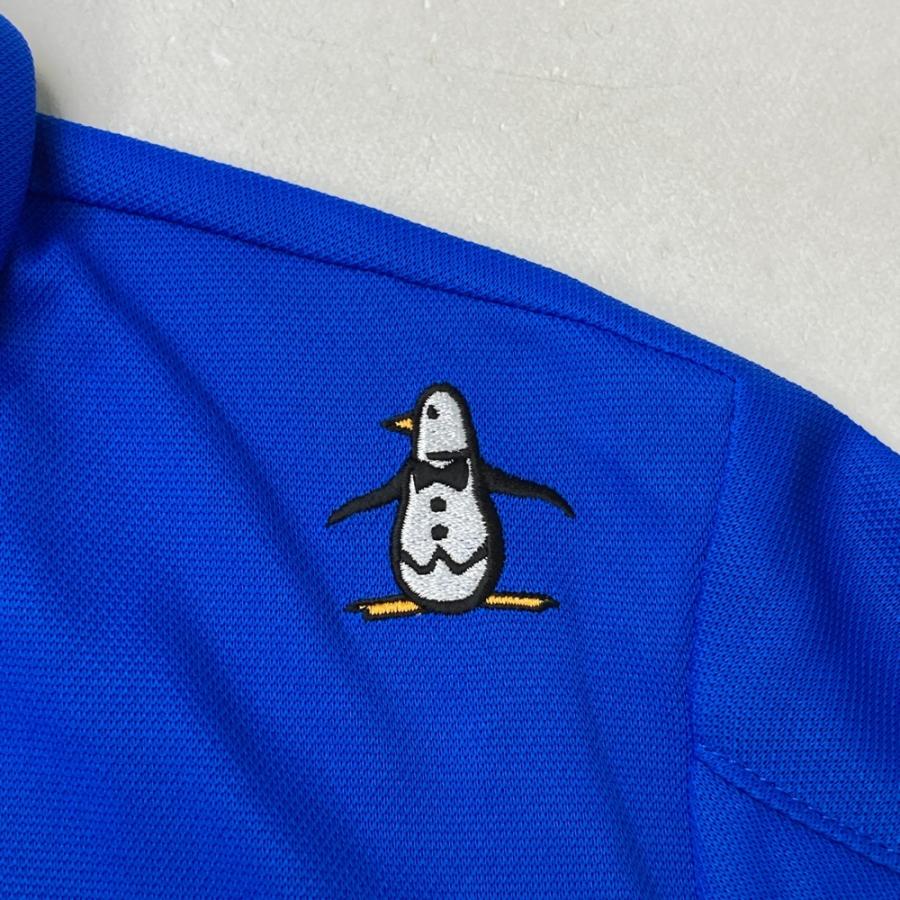 サイズ：L MUNSING WEAR マンシングウェア 2024年モデル 半袖ポロシャツ  ブルー系 [240101435293] ゴルフウェア メンズ ストスト MUNSING WEAR マンシングウェア 2024年モデル 半袖ポロシャツ