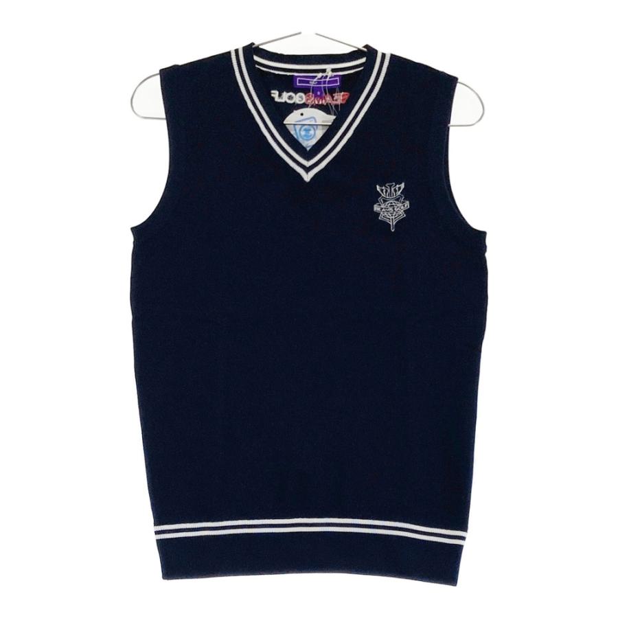 BEAMS GOLF ジップベスト(L)ネイビー・ビームスゴルフ BEAMS GOLF ビームスゴルフ 84-05-0029-646 Vネック ニットベスト