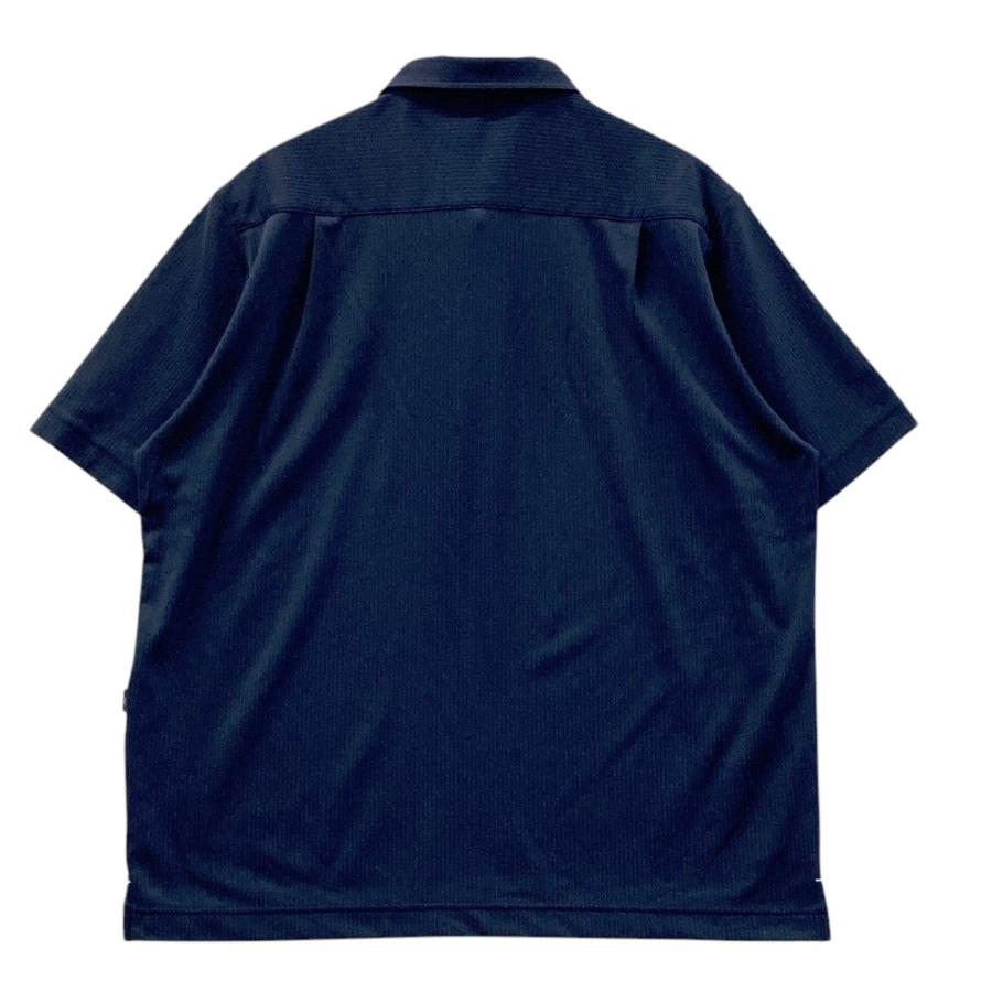 サイズ：M CALLAWAY キャロウェイ 241-9151524 半袖ポロシャツ ストライプ柄 ネイビー系 [240101437439] ゴルフウェア メンズ ストスト CALLAWAY キャロウェイ 2024年モデル 半袖ポロシャツ ストライプ