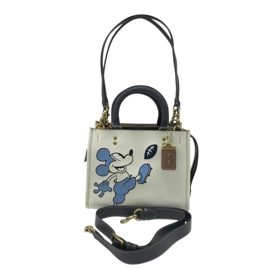美品】COACH コーチ C6166 ×Disney レザー ローグ25 3way バッグ 