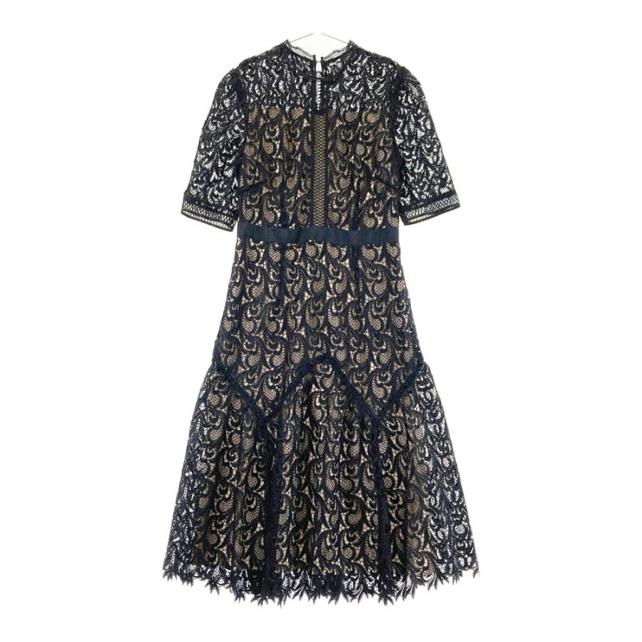 CELFORD セルフォード CWF0195039 リーフレース 半袖 ロングワンピース