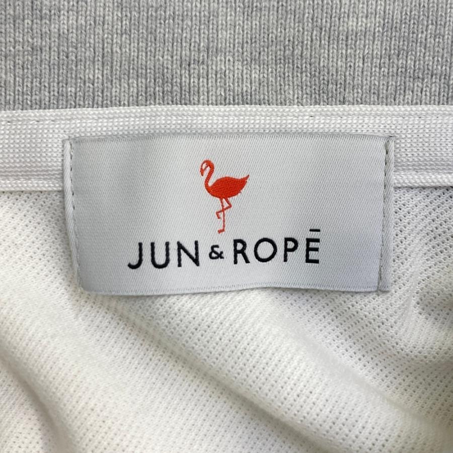 JUN&ROPE ジュン アンド ロペ 長袖ポロシャツ ホワイト系 M ゴルフ