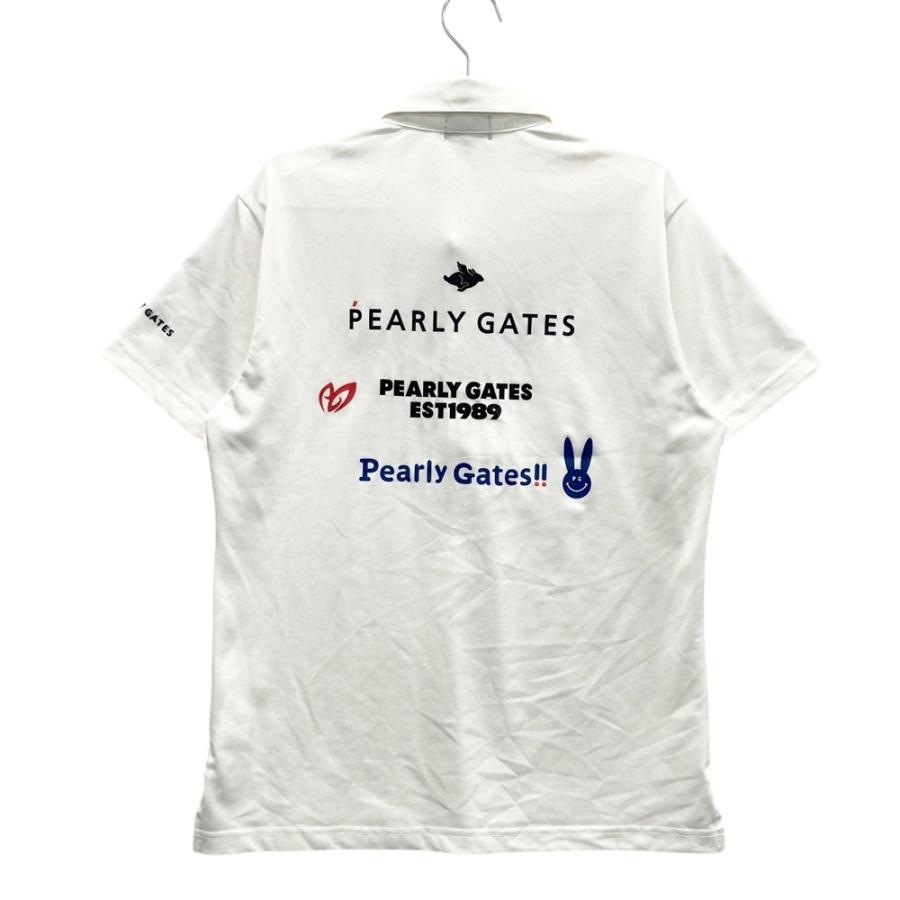 サイズ：3 PEARLY GATES パーリーゲイツ 2024年モデル 半袖ポロシャツ  ホワイト系 [240101415099] ゴルフウェア メンズ ストスト PEARLY GATES パーリーゲイツ 2024年モデル 半袖ポロシャツ
