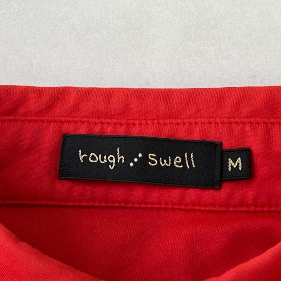 サイズ：M ROUGH&SWELL ラフアンドスウェル RSM-20002 半袖ポロシャツ ボタンダウン  レッド系 [240101525175] ゴルフウェア メンズ ストスト ラフ&スウェル（rough&swell） ラフアンドスウェル RSM-20002 半袖