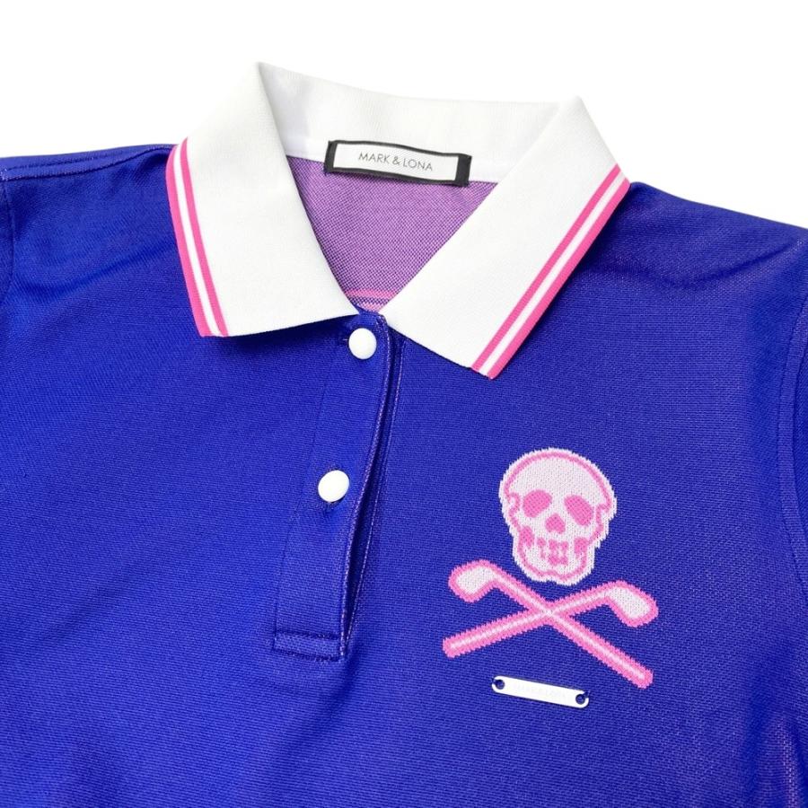MARK&LONA マークアンドロナ 半袖ポロシャツ ブルー系 38 ゴルフ