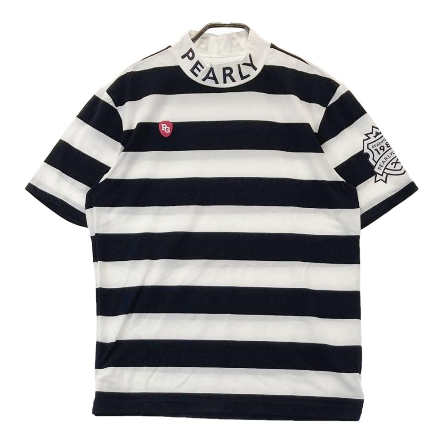 PEARLY GATES パーリーゲイツ ハイネック 半袖Tシャツ ボーダー