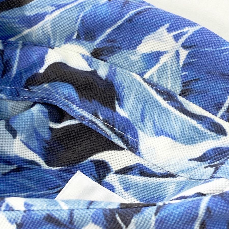 マスターバニーエディション ゴルフ ポロシャツ 日本製 ブルー サイズ5 MASTER BUNNY EDITION(マスターバニーエディション) メンズ