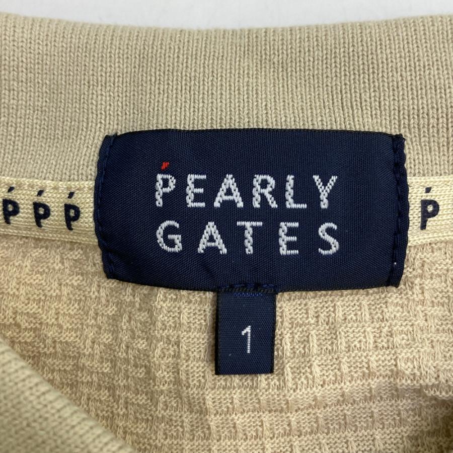 PEARLY GATES パーリーゲイツ 半袖ポロシャツ ベージュ系 1 ゴルフ