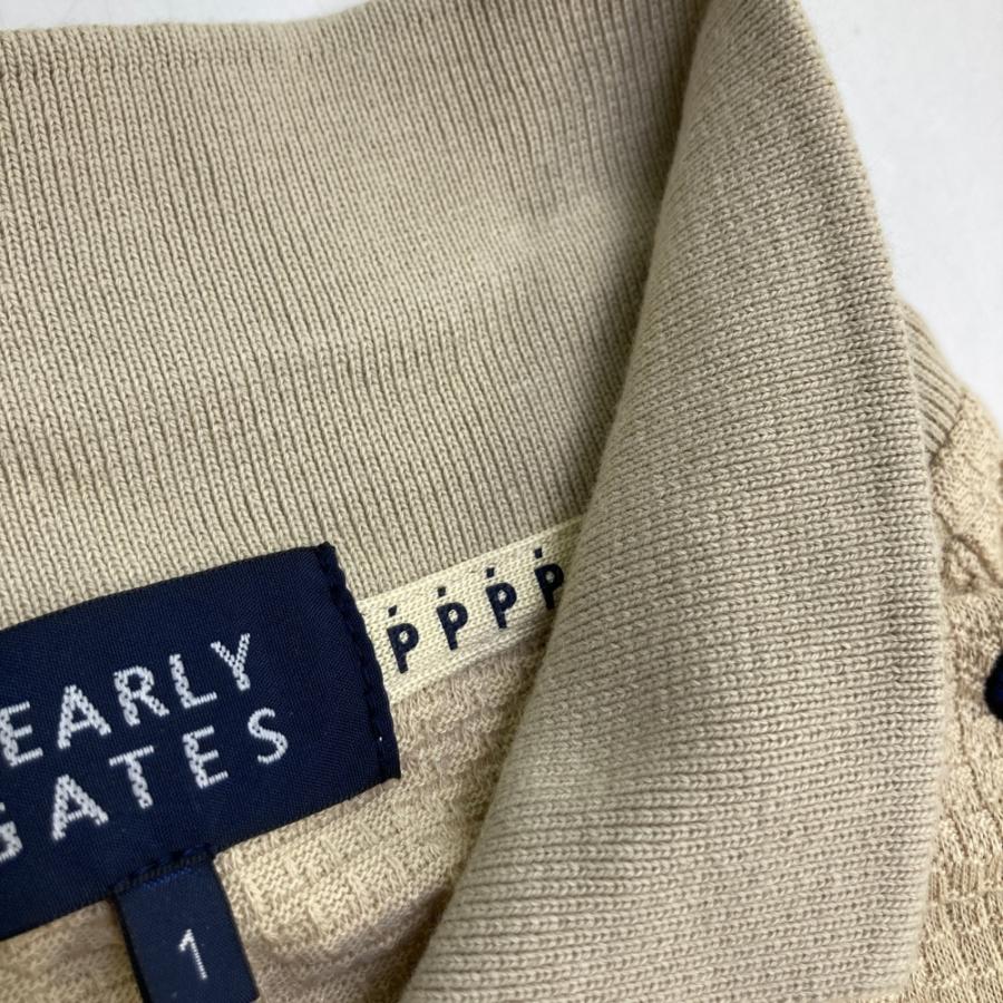 PEARLY GATES パーリーゲイツ 半袖ポロシャツ ベージュ系 1
