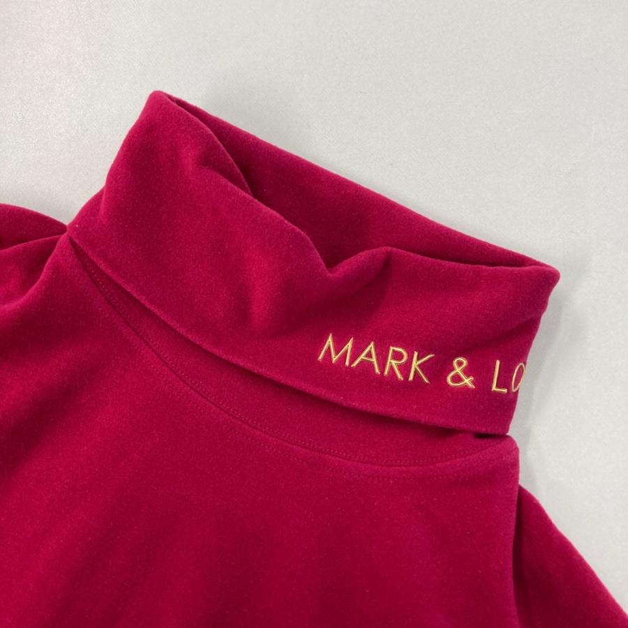 MARK & LONA ピンク 長袖 ハイネック ゴルフウェア MARK&LONA（マークアンドロナ） ハイネック 長袖Tシャツ ピンク系 S