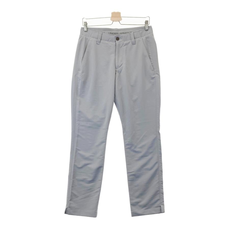 新品　アンダーアーマー ゴルフ　ロゴ入りストレッチパンツ「XL・グレー」 UNDER ARMOUR アンダーアーマー ストレッチパンツ グレー系 30/36