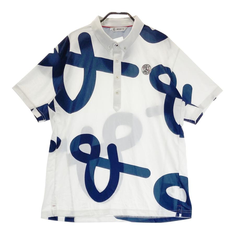 未使用品 and per se 半袖ポロシャツ Lサイズ ホワイト AND PER SE アンパスィ 半袖ポロシャツ ホワイト系 LL ゴルフ