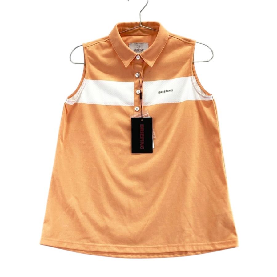 美品 BRIEFING ブリーフィング オレンジ ポロシャツ GOLF