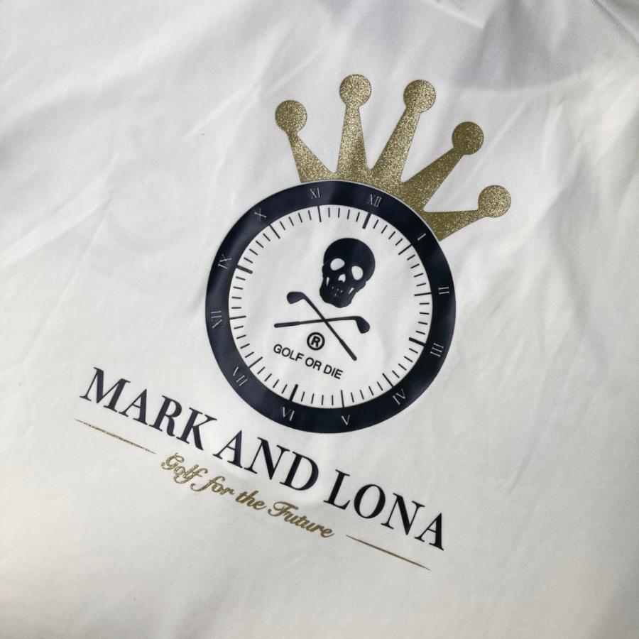 MARK & LONA ハーフジップシャツ 48 ホワイト MARK&LONA マーク