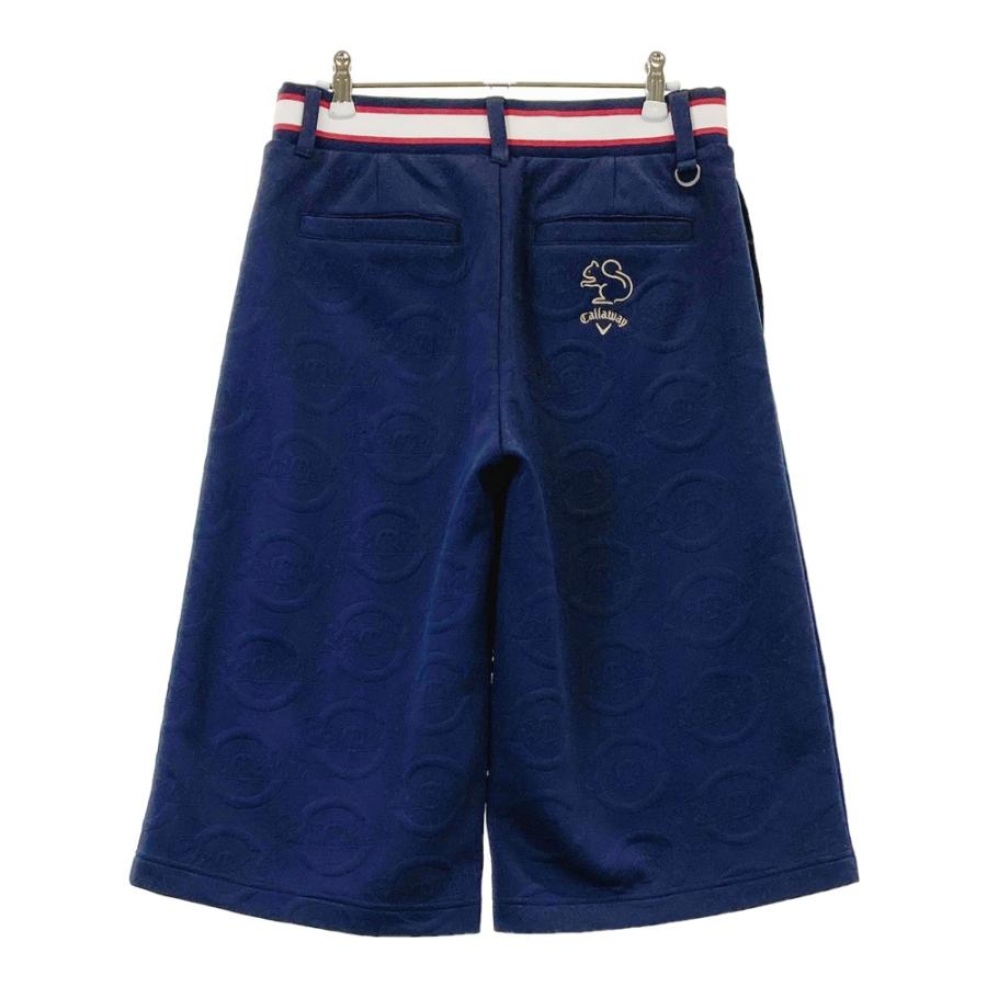 CALLAWAY キャロウェイ ; 裏地付 クロップド ワイドパンツ 総柄