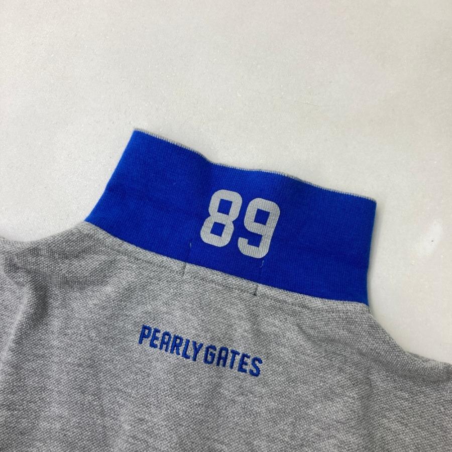 PEARLY GATES パーリーゲイツ 半袖ポロシャツ グレー系 1 ゴルフ
