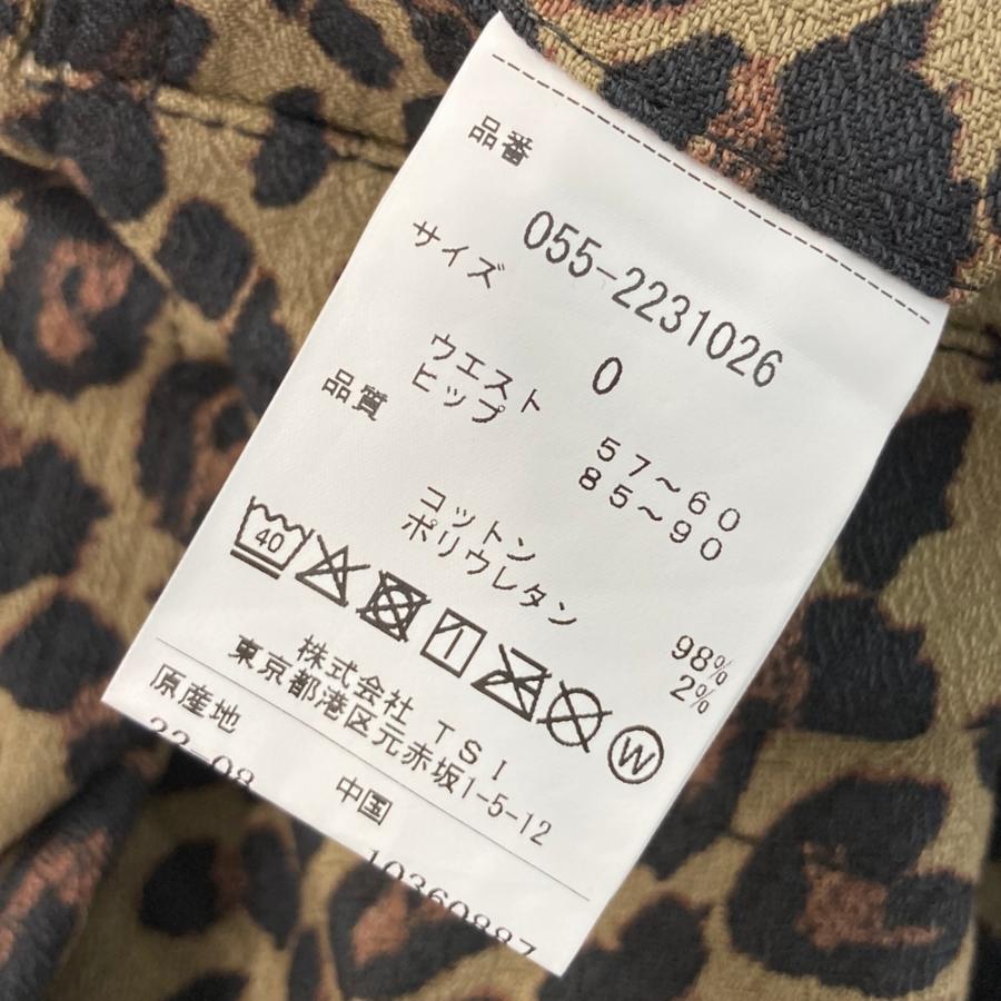 サイズ：0 PEARLY GATES パーリーゲイツ 055-2231026 ストレッチパンツ レオパード柄 ブラウン系 [240101526018] ゴルフウェア レディース ストスト PEARLY GATES（パーリーゲイツ） 【新品】PEARLY GATES 055-2231026