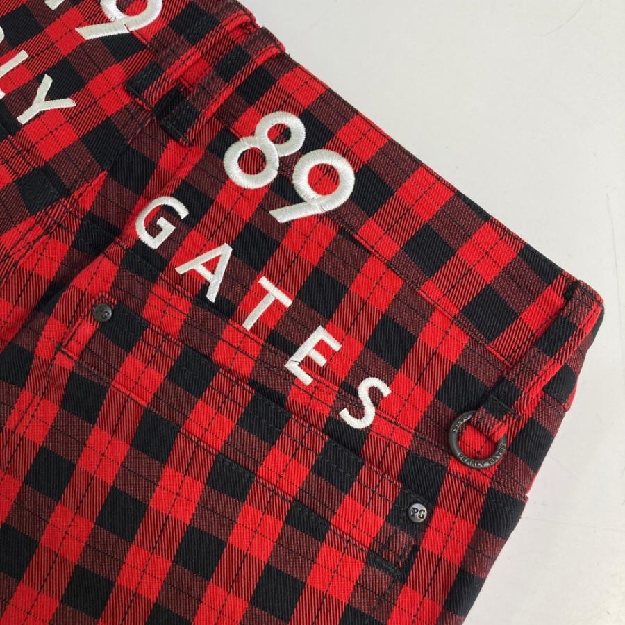 サイズ：1 PEARLY GATES パーリーゲイツ 055-1231004 ストレッチパンツ チェック柄 レッド系 [240101526024] ゴルフウェア レディース ストスト PEARLY GATES（パーリーゲイツ） 【新品】PEARLY GATES 055-1231004