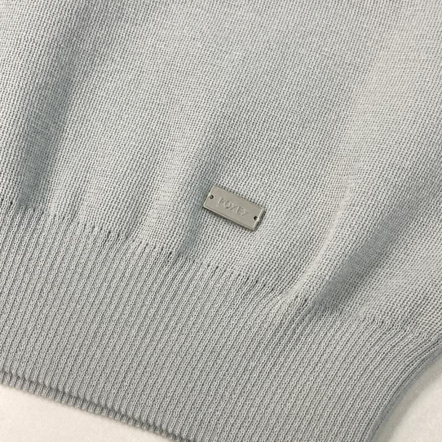 FOXEY フォクシー 43632 ニット カットソー グレー系 40 レディース