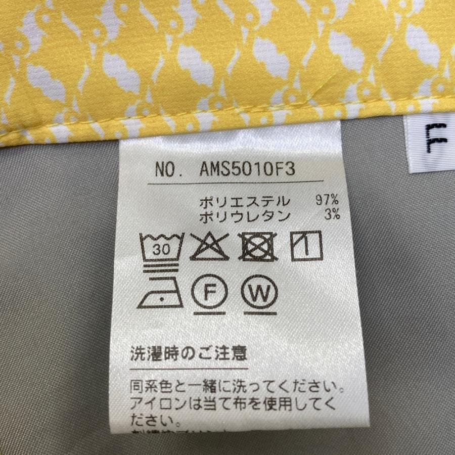 サイズ：LL AND PER SE アンパスィ  バックロゴ ストレッチロングパンツ 総柄 イエロー系 [240101526144] ゴルフウェア メンズ ストスト AND PER SE アンパスィ バックロゴ ストレッチロングパンツ 総柄