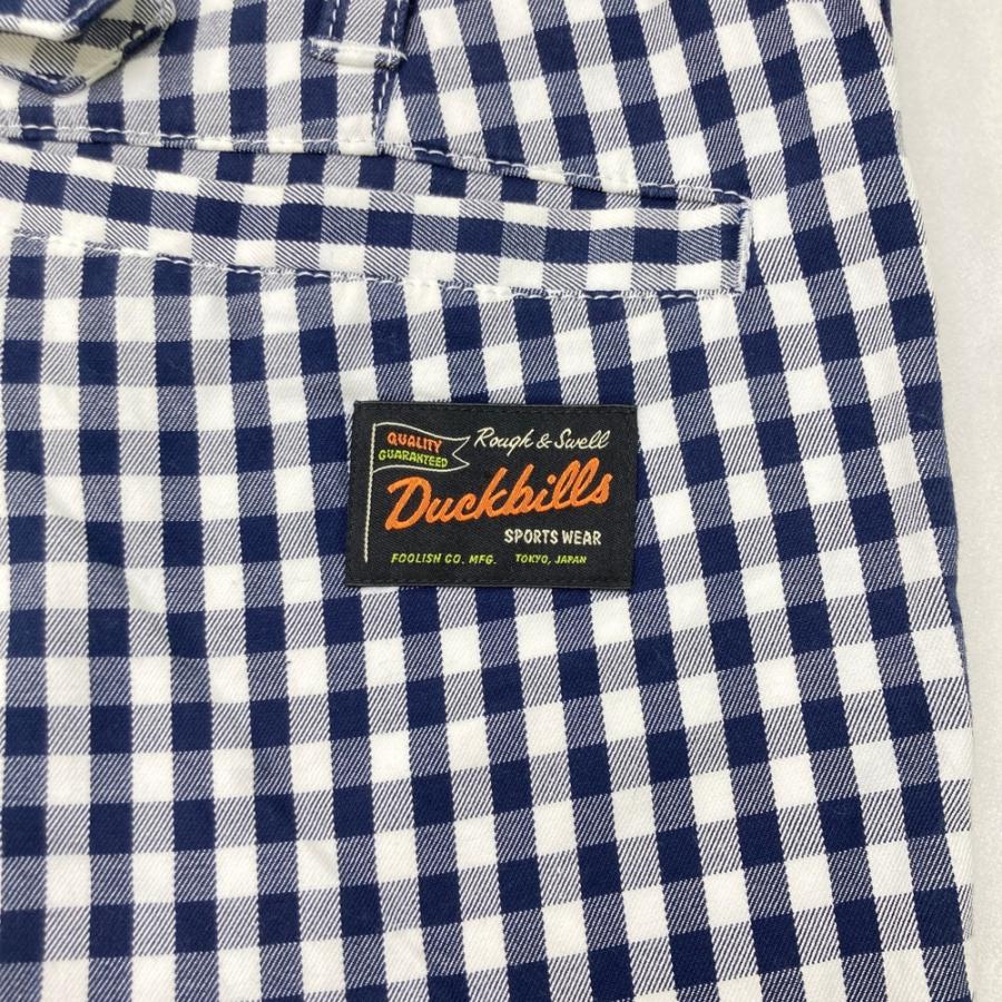 【未使用】rough＆swell チェック柄 ハーフパンツ メンズL ROUGH&SWELL ラフアンドスウェル ストレッチハーフパンツ