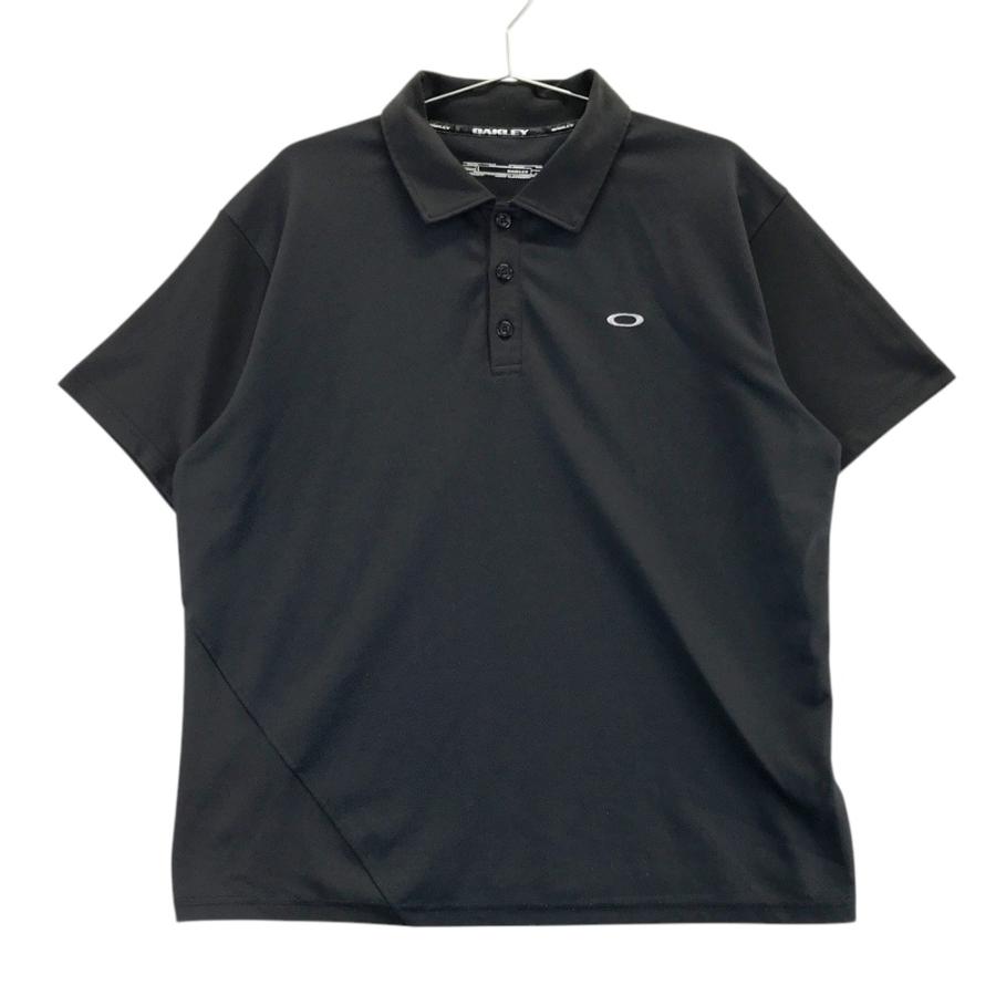 【新品 未使用品】オークリー OAKLEY ゴルフウェア ポロシャツ 半袖 OAKLEY オークリー 半袖ポロシャツ ブラック系 L ゴルフウェア