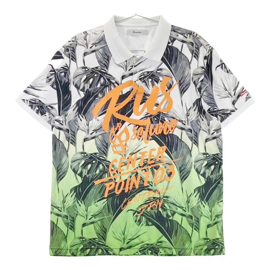 ラッセルノ 総柄 ゴルフ ポロシャツ サイズ7 RUSSELUNO ラッセルノ 総