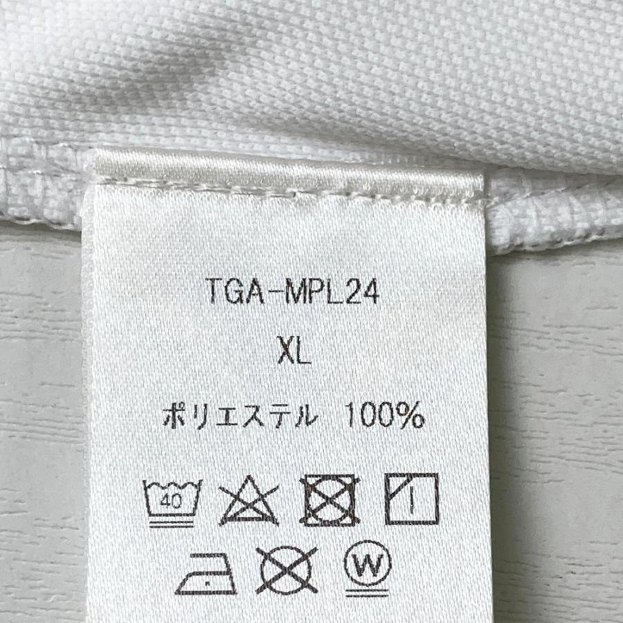 TANGRAM（タングラム） バックプリント 半袖ポロシャツ ホワイト系 XL