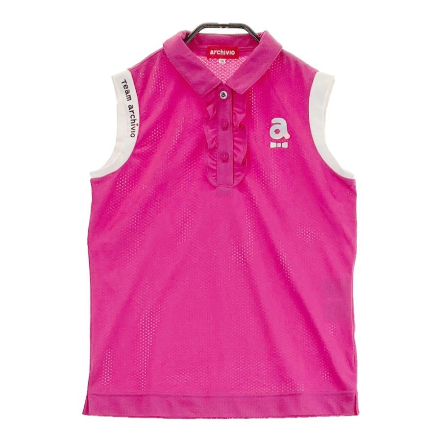 ARCHIVIO アルチビオ ノースリーブポロシャツ ピンク系 36