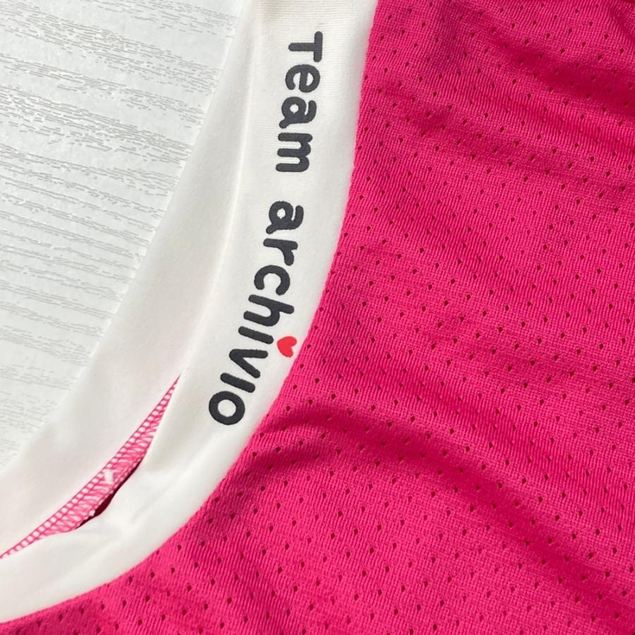 ARCHIVIO アルチビオ ノースリーブポロシャツ ピンク系 36